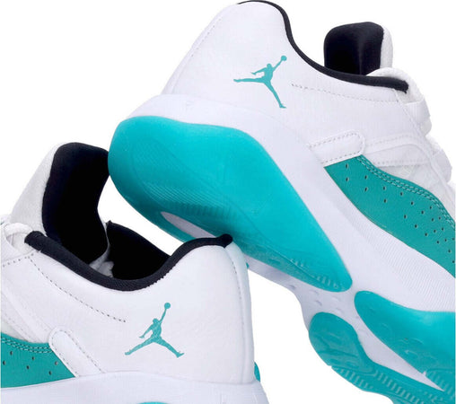 JORDAN-Scarpa-Bassa-Donna-Wmns-Air-Jordan-11-Cmft-Low-White/new-Emerald/black-da-donna