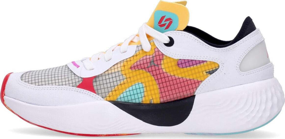 JORDAN-Scarpa-Bassa-Uomo-Jordan-Delta-3-Nitro-Low-White/siren-Red/black/dynamic-Turquoise-da-uomo