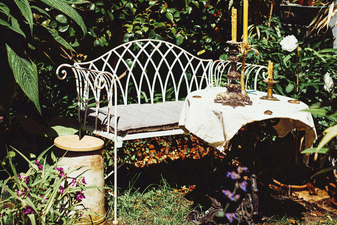 JOSETTE---panca-2-posti-stile-provenzale-in-ferro-verniciato-Bianco-Milani-Home