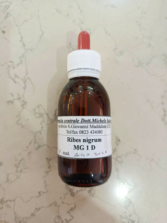 preparazione galenica officinale ribes nigrum macerato glicerico 1DH 100ml