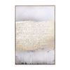 Quadro Bold 82 x 122 cm stampa su tela con applicazioni ad olio e fogli dorati