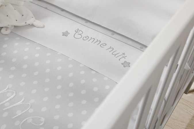 Completo Lenzuola Lettino 3Pz Bonne Nuit Micuna