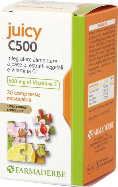 Juicy-C500-Masticabile-integratore-alimentare-30-compresse-Farmaderbe