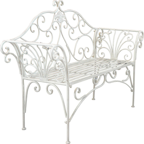 JULIANE---panca-2-posti-stile-provenzale-in-ferro-verniciato-Bianco-Milani-Home