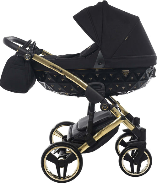 Junama Diamond Exclusive 2.0 3 in 1 Black/Black Telaio e Dettagli Oro Giallo Prima infanzia/Passeggini carrozzine e accessori/Passeggini e carrozzine/Sistemi modulari La Casa Del Bebè - Napoli, Commerciovirtuoso.it