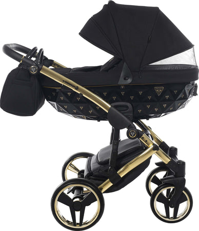 Junama Diamond Exclusive 2.0 3 in 1 Black/Black Telaio e Dettagli Oro Giallo Prima infanzia/Passeggini carrozzine e accessori/Passeggini e carrozzine/Sistemi modulari La Casa Del Bebè - Napoli, Commerciovirtuoso.it
