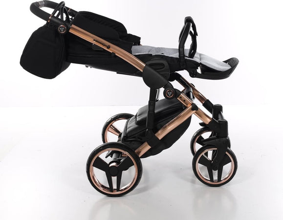 Junama Diamond Exclusive 2.0 3 in 1 Black/Black Telaio e Dettagli Oro Rosa Prima infanzia/Passeggini carrozzine e accessori/Passeggini e carrozzine/Sistemi modulari La Casa Del Bebè - Napoli, Commerciovirtuoso.it