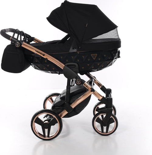 Junama Diamond Exclusive 2.0 3 in 1 Black/Black Telaio e Dettagli Oro Rosa Prima infanzia/Passeggini carrozzine e accessori/Passeggini e carrozzine/Sistemi modulari La Casa Del Bebè - Napoli, Commerciovirtuoso.it