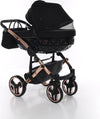 Junama Diamond Exclusive 2.0 3 in 1 Black/Black Telaio e Dettagli Oro Rosa Prima infanzia/Passeggini carrozzine e accessori/Passeggini e carrozzine/Sistemi modulari La Casa Del Bebè - Napoli, Commerciovirtuoso.it