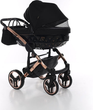 Junama Diamond Exclusive 2.0 3 in 1 Black/Black Telaio e Dettagli Oro Rosa Prima infanzia/Passeggini carrozzine e accessori/Passeggini e carrozzine/Sistemi modulari La Casa Del Bebè - Napoli, Commerciovirtuoso.it