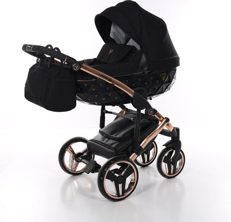 Junama Diamond Exclusive 2.0 3 in 1 Black/Black Telaio e Dettagli Oro Rosa Prima infanzia/Passeggini carrozzine e accessori/Passeggini e carrozzine/Sistemi modulari La Casa Del Bebè - Napoli, Commerciovirtuoso.it