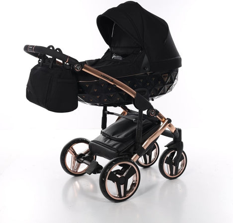 Junama Diamond Exclusive 2.0 3 in 1 Black/Black Telaio e Dettagli Oro Rosa Prima infanzia/Passeggini carrozzine e accessori/Passeggini e carrozzine/Sistemi modulari La Casa Del Bebè - Napoli, Commerciovirtuoso.it