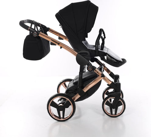 Junama Diamond Exclusive 2.0 3 in 1 Black/Black Telaio e Dettagli Oro Rosa Prima infanzia/Passeggini carrozzine e accessori/Passeggini e carrozzine/Sistemi modulari La Casa Del Bebè - Napoli, Commerciovirtuoso.it