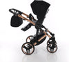 Junama Diamond Exclusive 2.0 3 in 1 Black/Black Telaio e Dettagli Oro Rosa Prima infanzia/Passeggini carrozzine e accessori/Passeggini e carrozzine/Sistemi modulari La Casa Del Bebè - Napoli, Commerciovirtuoso.it