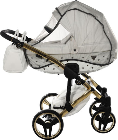 Junama Diamond Exclusive White 3 in 1  Telaio e Dettagli Oro Giallo Prima infanzia/Passeggini carrozzine e accessori/Passeggini e carrozzine/Sistemi modulari La Casa Del Bebè - Napoli, Commerciovirtuoso.it