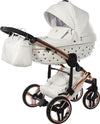 Junama Diamond Exclusive White 3 in 1 Telaio e Dettagli Oro Rosa Prima infanzia/Passeggini carrozzine e accessori/Passeggini e carrozzine/Sistemi modulari La Casa Del Bebè - Napoli, Commerciovirtuoso.it