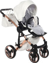 Junama Diamond Exclusive White 3 in 1 Telaio e Dettagli Oro Rosa Prima infanzia/Passeggini carrozzine e accessori/Passeggini e carrozzine/Sistemi modulari La Casa Del Bebè - Napoli, Commerciovirtuoso.it