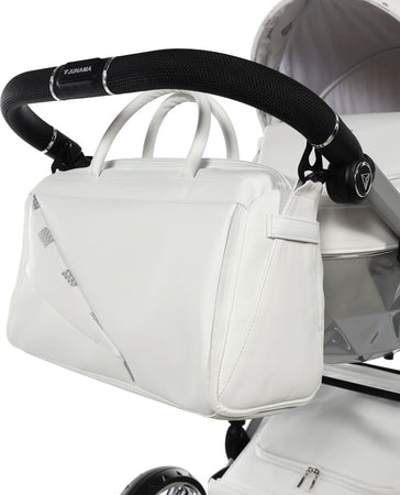 Junama Diamond GLOW V2 3 in 1 PELLE BIANCO Navicella Grigia Satinato Telaio CROMATO Prima infanzia/Passeggini carrozzine e accessori/Passeggini e carrozzine/Sistemi modulari La Casa Del Bebè - Napoli, Commerciovirtuoso.it