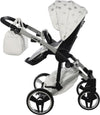 Junama Diamond GLOW V2 3 in 1 PELLE BIANCO Navicella Grigia Satinato Telaio CROMATO Prima infanzia/Passeggini carrozzine e accessori/Passeggini e carrozzine/Sistemi modulari La Casa Del Bebè - Napoli, Commerciovirtuoso.it