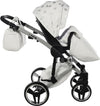 Junama Diamond GLOW V2 3 in 1 PELLE BIANCO Navicella Grigia Satinato Telaio CROMATO Prima infanzia/Passeggini carrozzine e accessori/Passeggini e carrozzine/Sistemi modulari La Casa Del Bebè - Napoli, Commerciovirtuoso.it