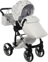 Junama Diamond GLOW V2 3 in 1 PELLE BIANCO Navicella Grigia Satinato Telaio CROMATO Prima infanzia/Passeggini carrozzine e accessori/Passeggini e carrozzine/Sistemi modulari La Casa Del Bebè - Napoli, Commerciovirtuoso.it