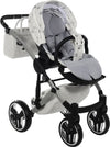 Junama Diamond GLOW V2 3 in 1 PELLE BIANCO Navicella Grigia Satinato Telaio CROMATO Prima infanzia/Passeggini carrozzine e accessori/Passeggini e carrozzine/Sistemi modulari La Casa Del Bebè - Napoli, Commerciovirtuoso.it