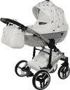 Junama Diamond GLOW V2 3 in 1 PELLE BIANCO Navicella Grigia Satinato Telaio CROMATO Prima infanzia/Passeggini carrozzine e accessori/Passeggini e carrozzine/Sistemi modulari La Casa Del Bebè - Napoli, Commerciovirtuoso.it