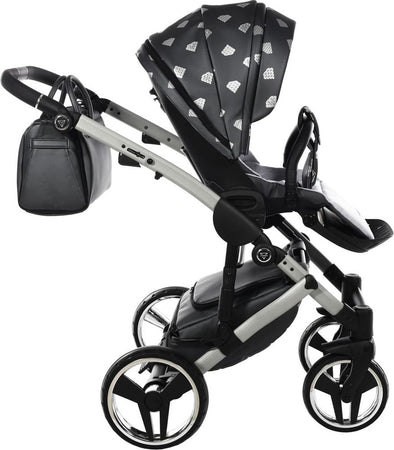 Junama Diamond GLOW V2 3 in 1 PELLE GRIGIO Navicella Grigia Satinato Telaio Grigio Prima infanzia/Passeggini carrozzine e accessori/Passeggini e carrozzine/Sistemi modulari La Casa Del Bebè - Napoli, Commerciovirtuoso.it