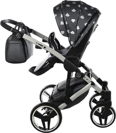 Junama Diamond GLOW V2 3 in 1 PELLE GRIGIO Navicella Grigia Satinato Telaio Grigio Prima infanzia/Passeggini carrozzine e accessori/Passeggini e carrozzine/Sistemi modulari La Casa Del Bebè - Napoli, Commerciovirtuoso.it