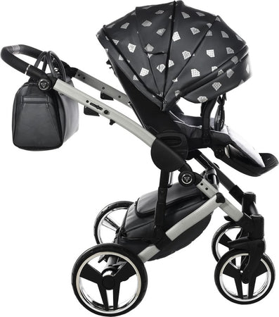 Junama Diamond GLOW V2 3 in 1 PELLE GRIGIO Navicella Grigia Satinato Telaio Grigio Prima infanzia/Passeggini carrozzine e accessori/Passeggini e carrozzine/Sistemi modulari La Casa Del Bebè - Napoli, Commerciovirtuoso.it