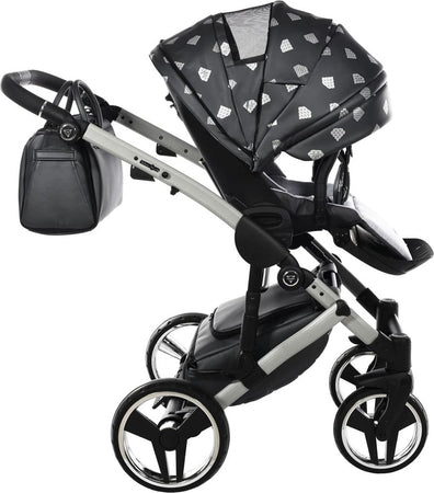 Junama Diamond GLOW V2 3 in 1 PELLE GRIGIO Navicella Grigia Satinato Telaio Grigio Prima infanzia/Passeggini carrozzine e accessori/Passeggini e carrozzine/Sistemi modulari La Casa Del Bebè - Napoli, Commerciovirtuoso.it