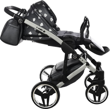 Junama Diamond GLOW V2 3 in 1 PELLE GRIGIO Navicella Grigia Satinato Telaio Grigio Prima infanzia/Passeggini carrozzine e accessori/Passeggini e carrozzine/Sistemi modulari La Casa Del Bebè - Napoli, Commerciovirtuoso.it