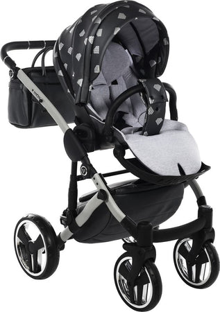 Junama Diamond GLOW V2 3 in 1 PELLE GRIGIO Navicella Grigia Satinato Telaio Grigio Prima infanzia/Passeggini carrozzine e accessori/Passeggini e carrozzine/Sistemi modulari La Casa Del Bebè - Napoli, Commerciovirtuoso.it