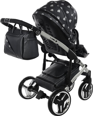 Junama Diamond GLOW V2 3 in 1 PELLE GRIGIO Navicella Grigia Satinato Telaio Grigio Prima infanzia/Passeggini carrozzine e accessori/Passeggini e carrozzine/Sistemi modulari La Casa Del Bebè - Napoli, Commerciovirtuoso.it