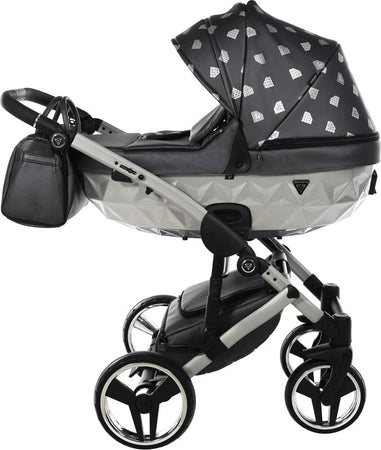 Junama Diamond GLOW V2 3 in 1 PELLE GRIGIO Navicella Grigia Satinato Telaio Grigio Prima infanzia/Passeggini carrozzine e accessori/Passeggini e carrozzine/Sistemi modulari La Casa Del Bebè - Napoli, Commerciovirtuoso.it
