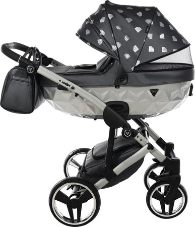 Junama Diamond GLOW V2 3 in 1 PELLE GRIGIO Navicella Grigia Satinato Telaio Grigio Prima infanzia/Passeggini carrozzine e accessori/Passeggini e carrozzine/Sistemi modulari La Casa Del Bebè - Napoli, Commerciovirtuoso.it