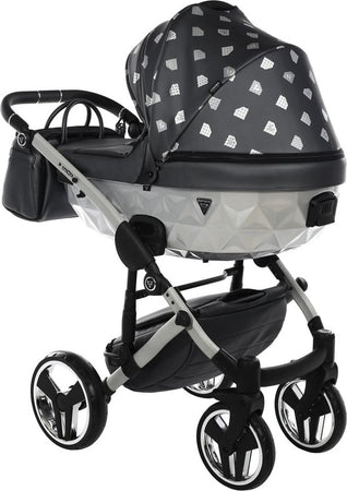 Junama Diamond GLOW V2 3 in 1 PELLE GRIGIO Navicella Grigia Satinato Telaio Grigio Prima infanzia/Passeggini carrozzine e accessori/Passeggini e carrozzine/Sistemi modulari La Casa Del Bebè - Napoli, Commerciovirtuoso.it