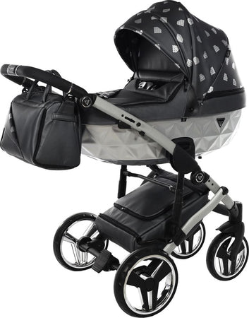 Junama Diamond GLOW V2 3 in 1 PELLE GRIGIO Navicella Grigia Satinato Telaio Grigio Prima infanzia/Passeggini carrozzine e accessori/Passeggini e carrozzine/Sistemi modulari La Casa Del Bebè - Napoli, Commerciovirtuoso.it