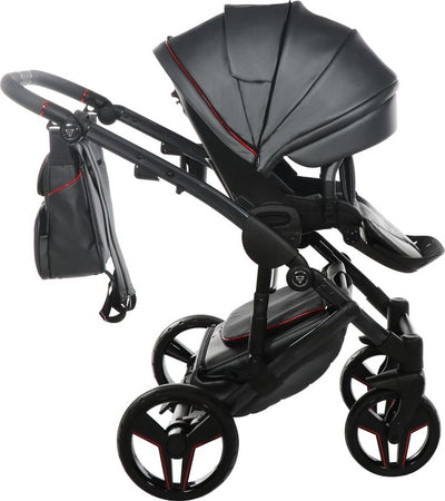 Junama-Diamond-S-Class-V3-3-in-1-Nero-Telaio-Nero-Dettagli-Rosso