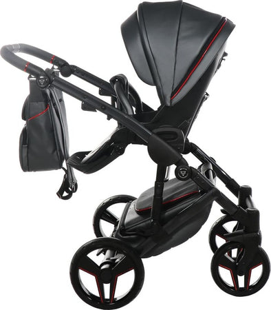 Junama-Diamond-S-Class-V3-3-in-1-Nero-Telaio-Nero-Dettagli-Rosso