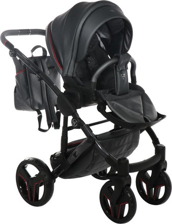 Junama-Diamond-S-Class-V3-3-in-1-Nero-Telaio-Nero-Dettagli-Rosso