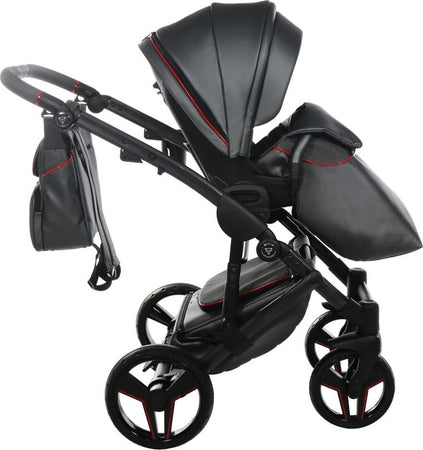 Junama-Diamond-S-Class-V3-3-in-1-Nero-Telaio-Nero-Dettagli-Rosso