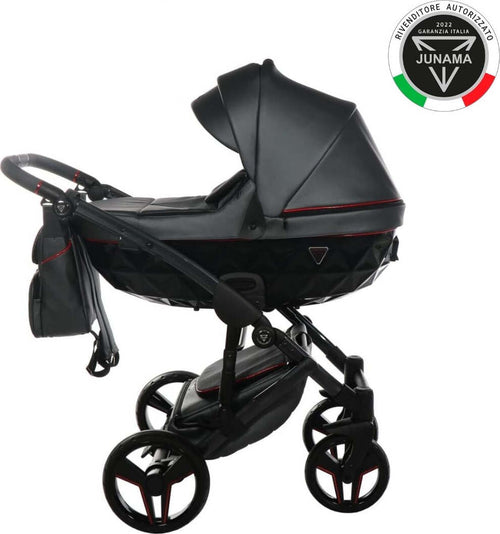 Junama-Diamond-S-Class-V3-3-in-1-Nero-Telaio-Nero-Dettagli-Rosso