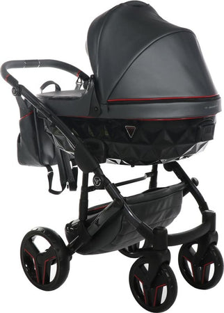 Junama-Diamond-S-Class-V3-3-in-1-Nero-Telaio-Nero-Dettagli-Rosso