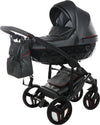 Junama-Diamond-S-Class-V3-3-in-1-Nero-Telaio-Nero-Dettagli-Rosso