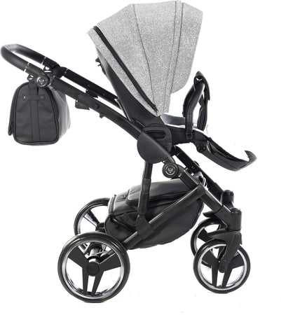 Junama Diamond Superstar 3in1 Pelle/Tessuto Grigio Glitter Navicella Nera Telaio Nero Prima infanzia/Passeggini carrozzine e accessori/Passeggini e carrozzine/Sistemi modulari La Casa Del Bebè - Napoli, Commerciovirtuoso.it