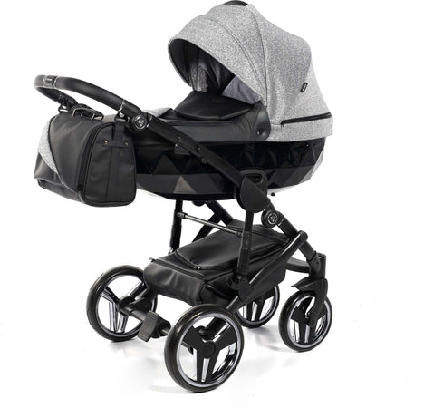 Junama Diamond Superstar 3in1 Pelle/Tessuto Grigio Glitter Navicella Nera Telaio Nero Prima infanzia/Passeggini carrozzine e accessori/Passeggini e carrozzine/Sistemi modulari La Casa Del Bebè - Napoli, Commerciovirtuoso.it