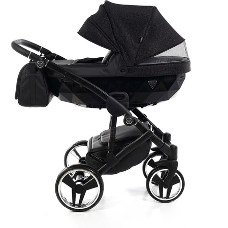 Junama Diamond Superstar 3in1 Pelle/Tessuto Nero Glitter Navicella Nera Telaio Nero Prima infanzia/Passeggini carrozzine e accessori/Passeggini e carrozzine/Sistemi modulari La Casa Del Bebè - Napoli, Commerciovirtuoso.it