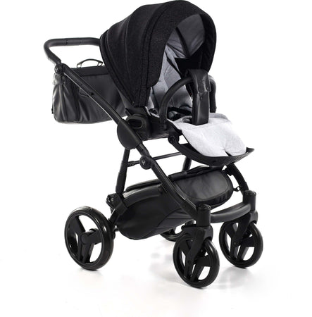 Junama Diamond Superstar 3in1 Pelle/Tessuto Nero Glitter Navicella Nera Telaio Nero Prima infanzia/Passeggini carrozzine e accessori/Passeggini e carrozzine/Sistemi modulari La Casa Del Bebè - Napoli, Commerciovirtuoso.it