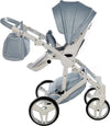 Junama Fluo Italy 3 in 1 Ecopelle Blue/Telaio White Prima infanzia/Passeggini carrozzine e accessori/Passeggini e carrozzine/Sistemi modulari La Casa Del Bebè - Napoli, Commerciovirtuoso.it